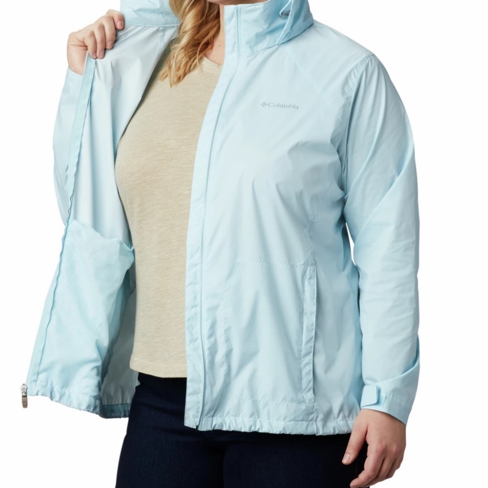Switchback Columbia Rain Jacket size XS in light blue
